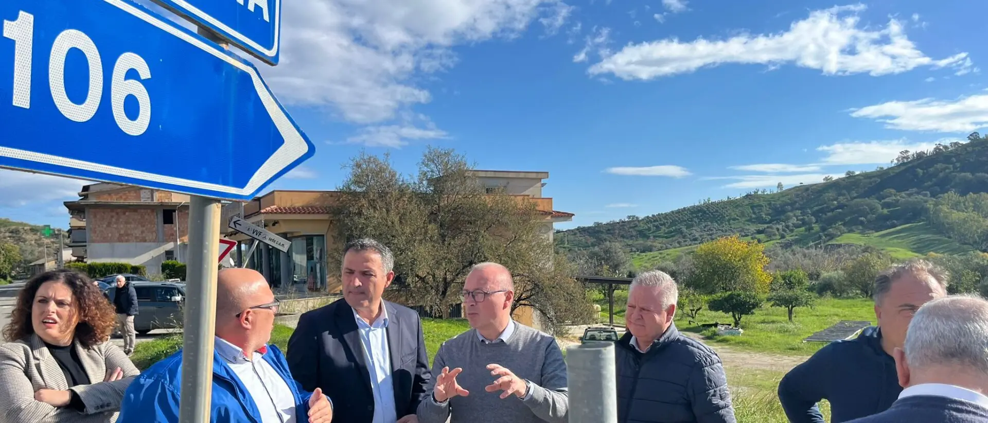 Il vicesindaco della Metrocity Carmelo Versace a Bianco sulle strade provinciali 69 e 71