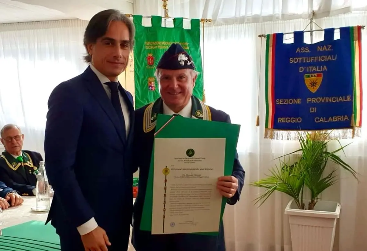 Reggio, il Nastro verde conferisce al sindaco Falcomatà il diploma di benemerenza Mauriziano