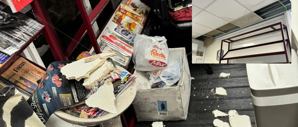 Reggio, oggi il sopralluogo della ditta all'edicola di piazza Garibaldi danneggiata dal maltempo