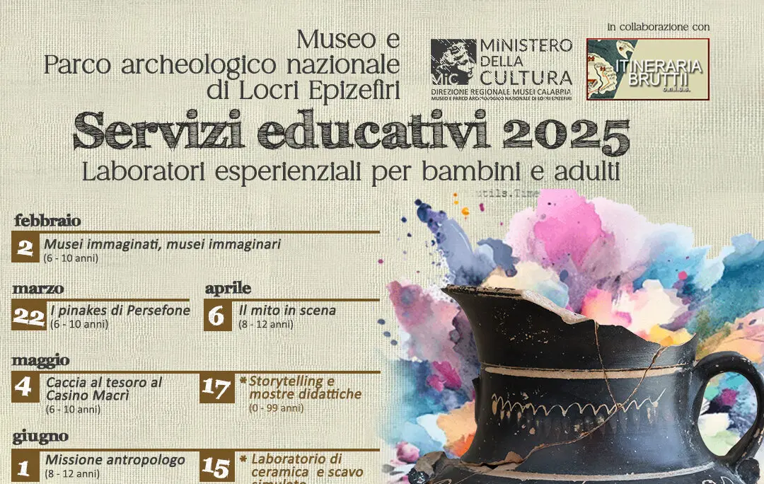 Presentazione dei servizi educativi 2025 al parco di Locri Epizefiri