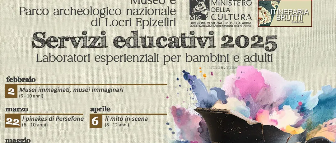 Presentazione dei servizi educativi 2025 al parco di Locri Epizefiri