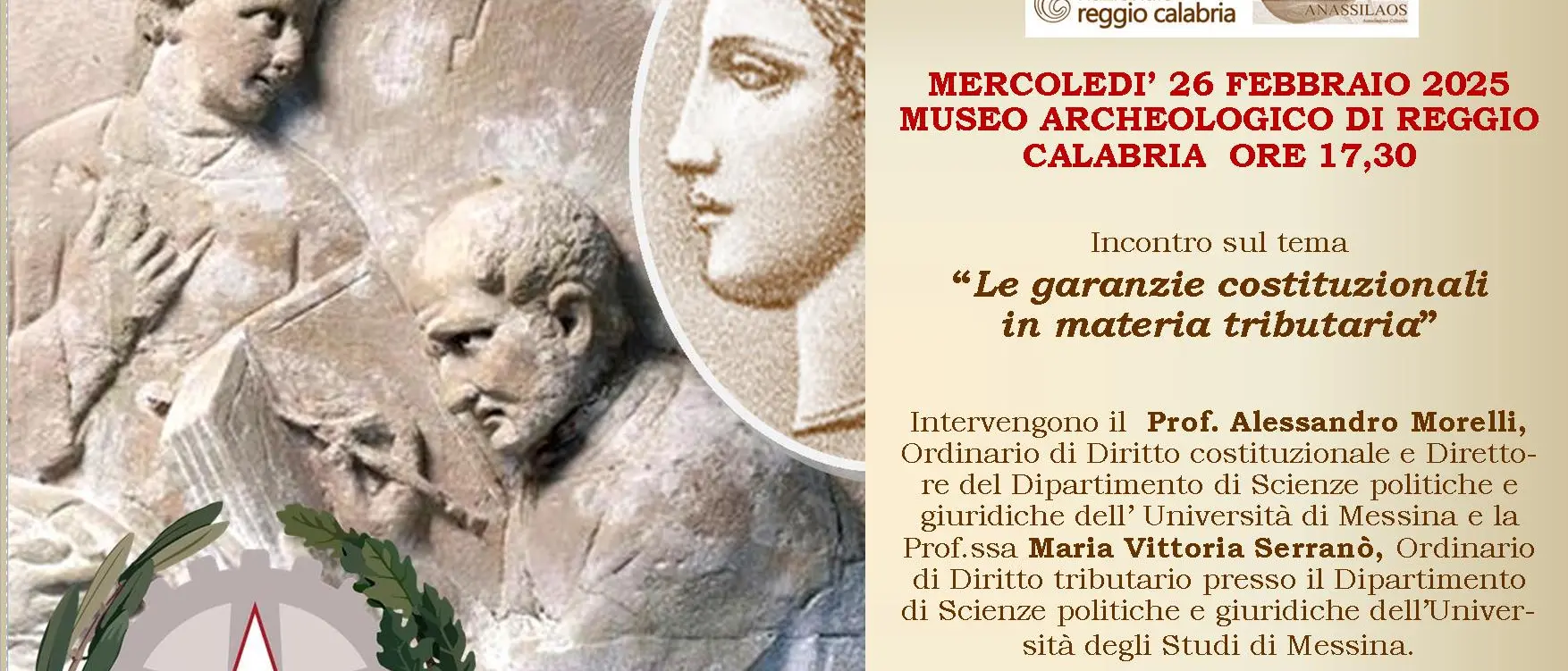 Reggio, incontro promosso dall'Anassilaos dal tema \"Le garanzie costituzionali in materia tributaria\"