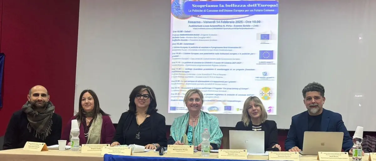 Rosarno, al liceo Piria l'incontro sulle Politiche di Coesione dell’Unione Europea