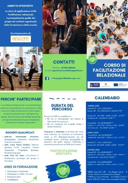 Reggio, al via al corso di Alta Formazione in Facilitazione Relazionale