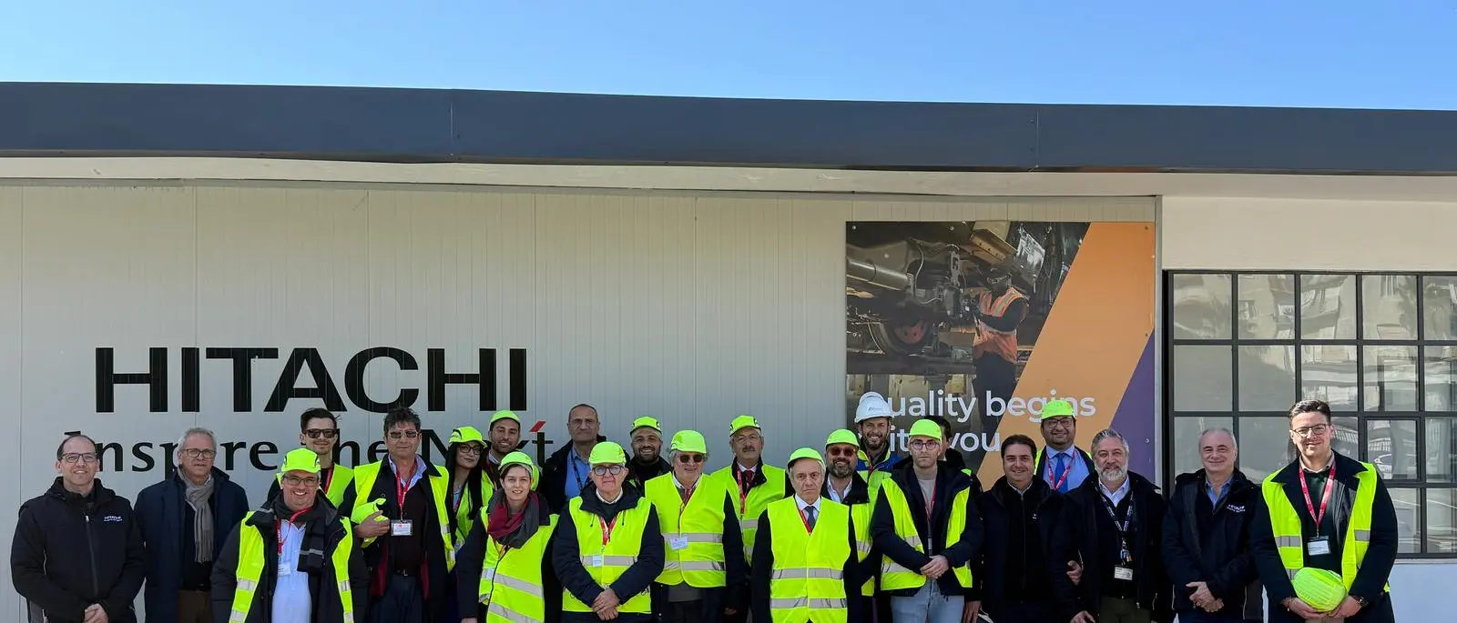 Reggio, il Collegio degli Ingegneri Ferroviari Italiani in visita all'Hitachi Rail
