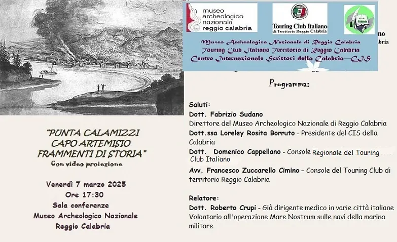 Reggio, al Museo la conferenza \"Punta Calamizzi – Capo Artemisio Frammenti di storia”