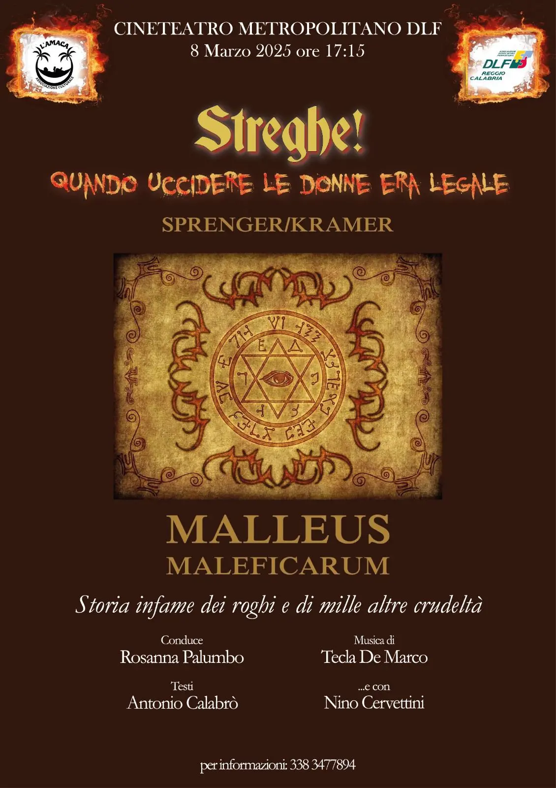 Reggio, al Cineteatro Metropolitano lo spettacolo “Streghe, quando uccidere le donne era legale”