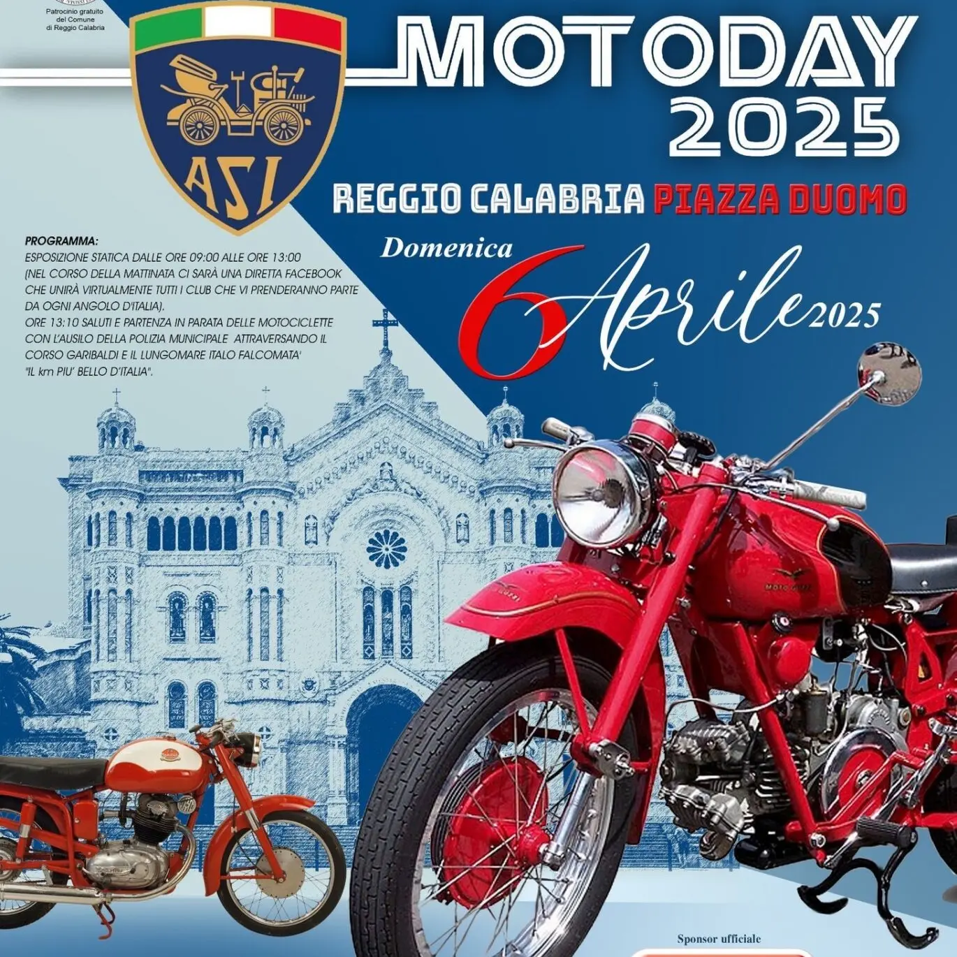 Reggio, il 6 aprile a Piazza Duomo giornata dedicata alle due ruote