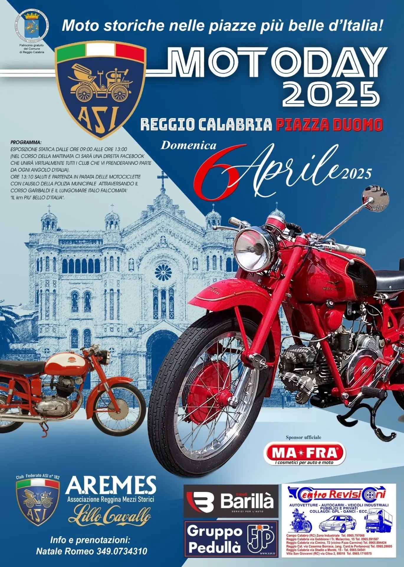 Reggio, il 6 aprile a Piazza Duomo giornata dedicata alle due ruote