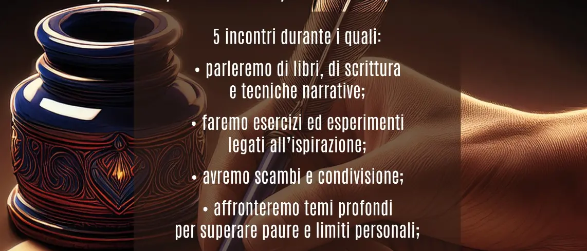 Reggio, laboratorio di scrittura e tecniche narrative dal titolo \"Dire, fare, baciare, lettera testamento\"