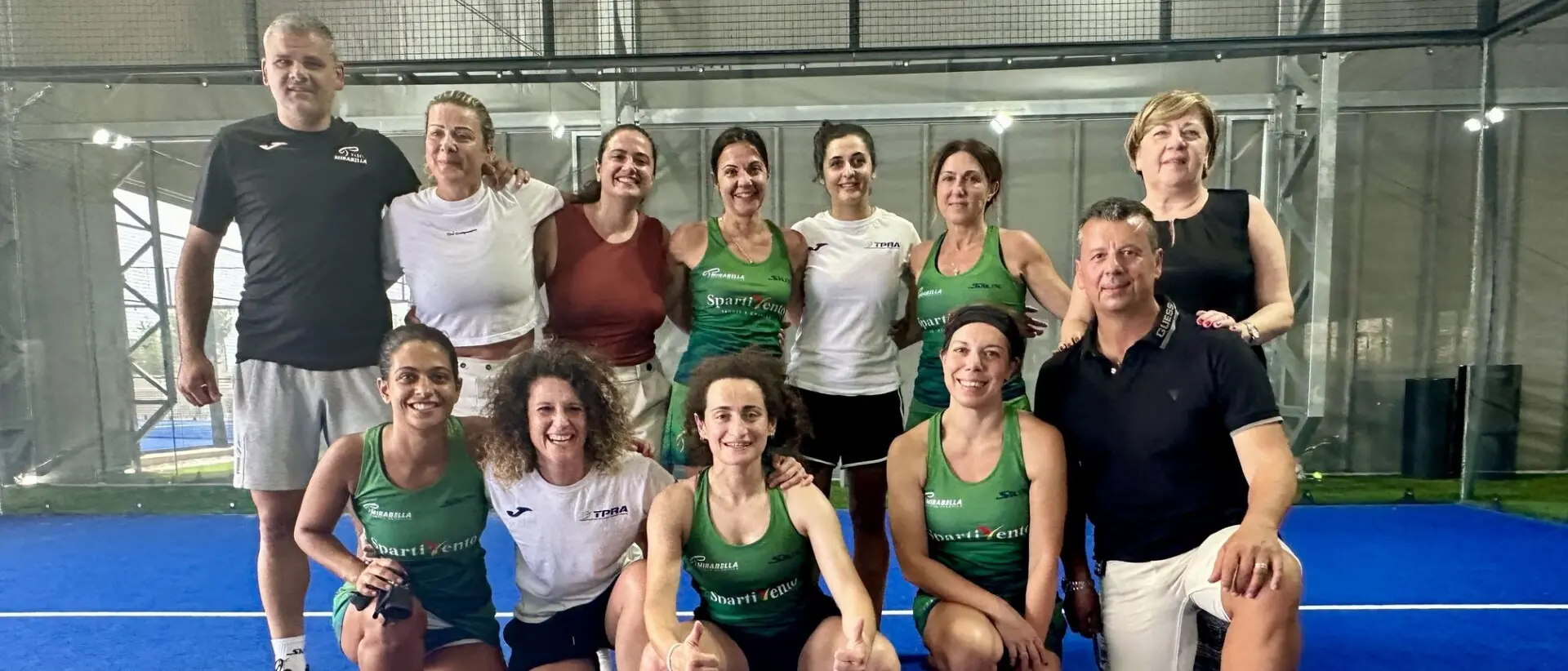 Reggio, la squadra femminile di Padel del Mirabella promossa in Serie C