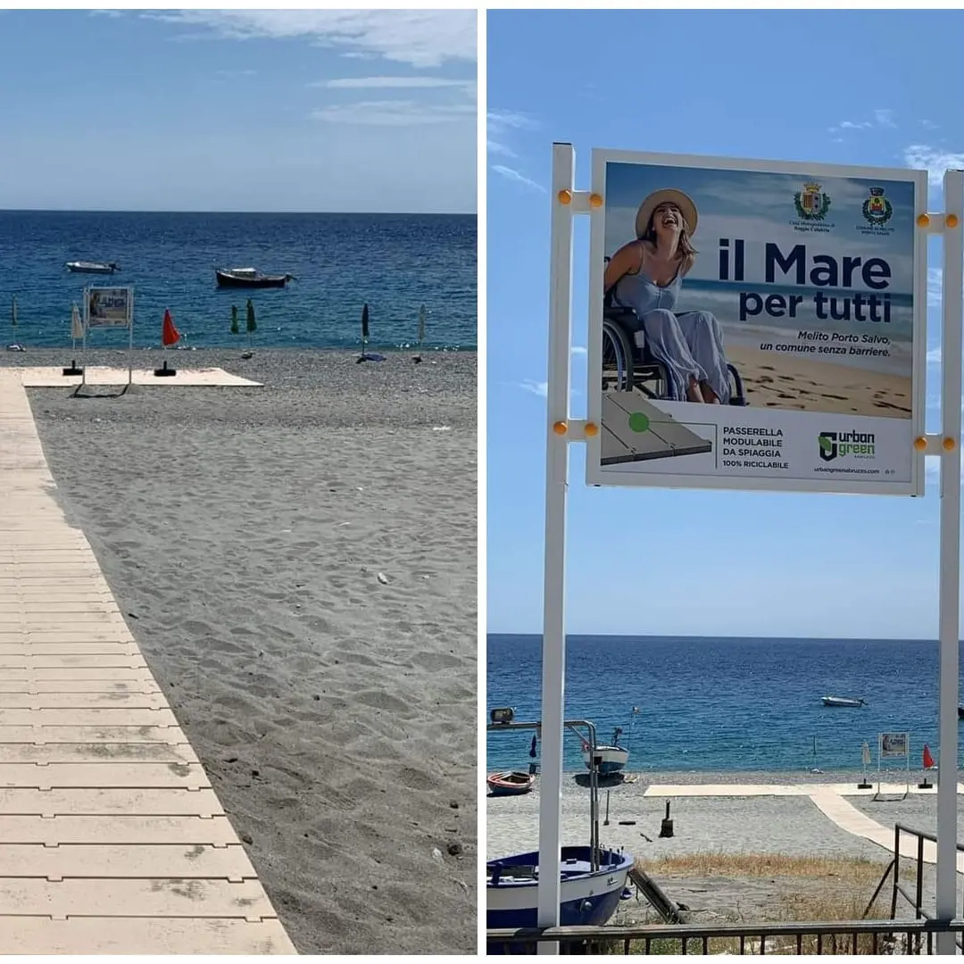 Il mare per tutti: a Melito nasce la prima spiaggia libera accessibile a persone con disabilità