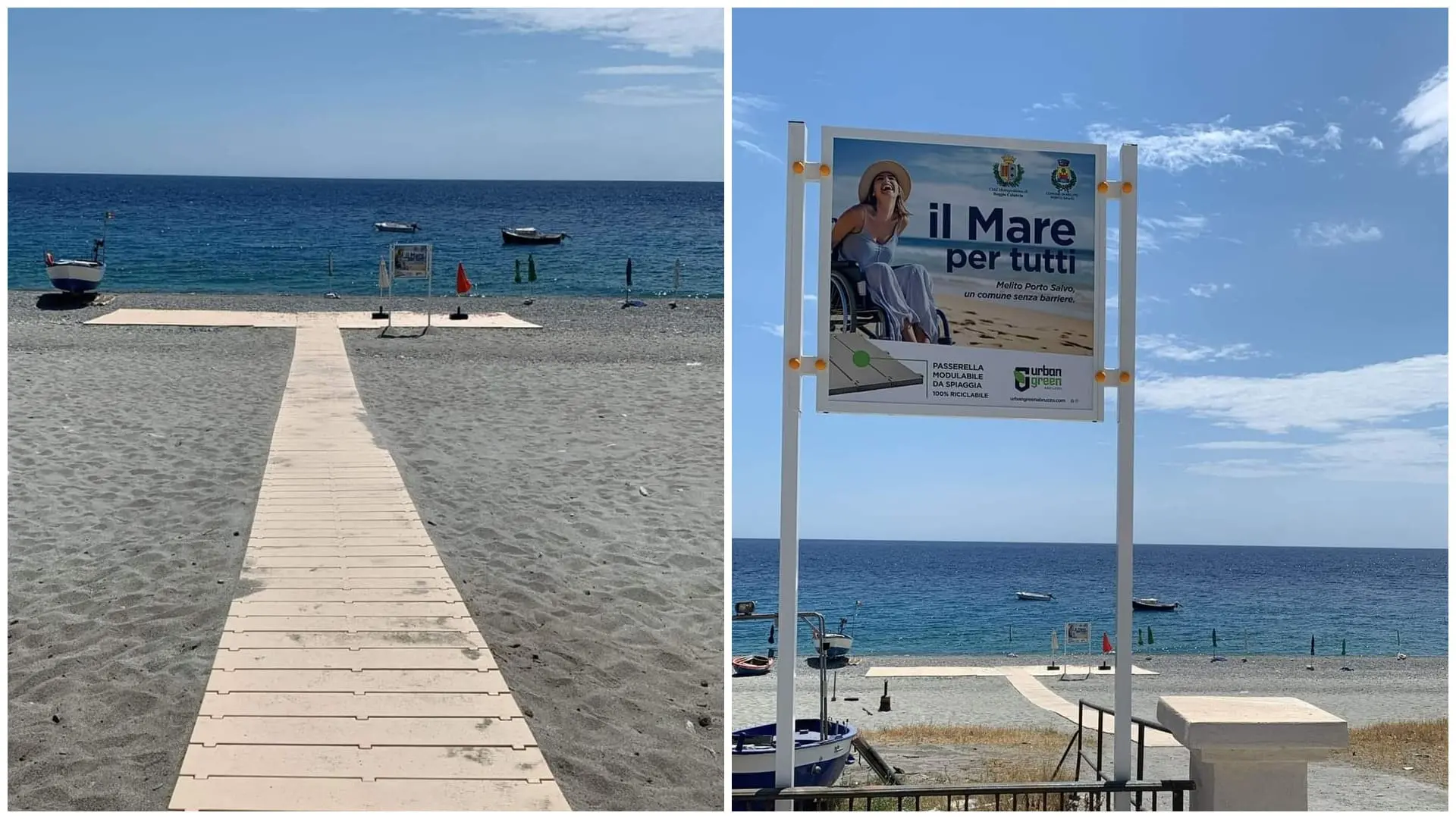 Il mare per tutti: a Melito nasce la prima spiaggia libera accessibile a persone con disabilità