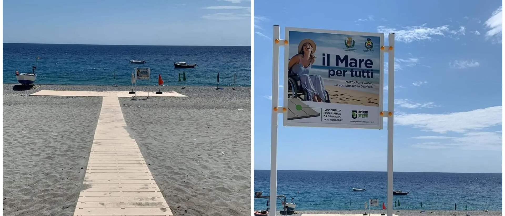 Il mare per tutti: a Melito nasce la prima spiaggia libera accessibile a persone con disabilità