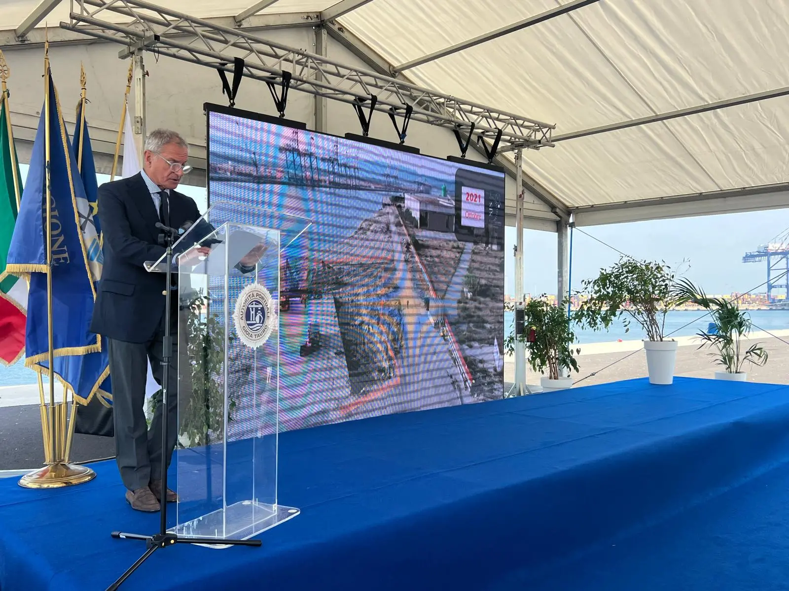 Gioia Tauro, inaugurata la nuova banchina di ponente del porto