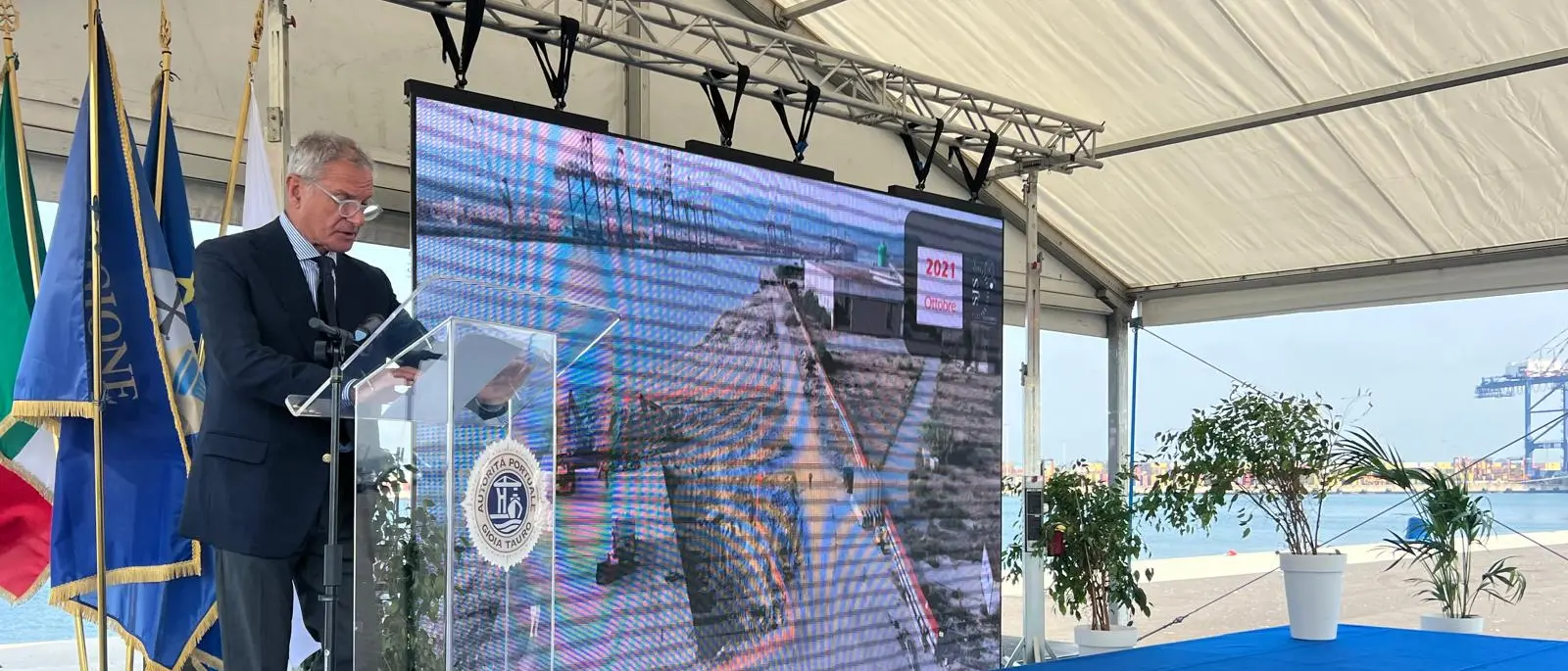 Gioia Tauro, inaugurata la nuova banchina di ponente del porto