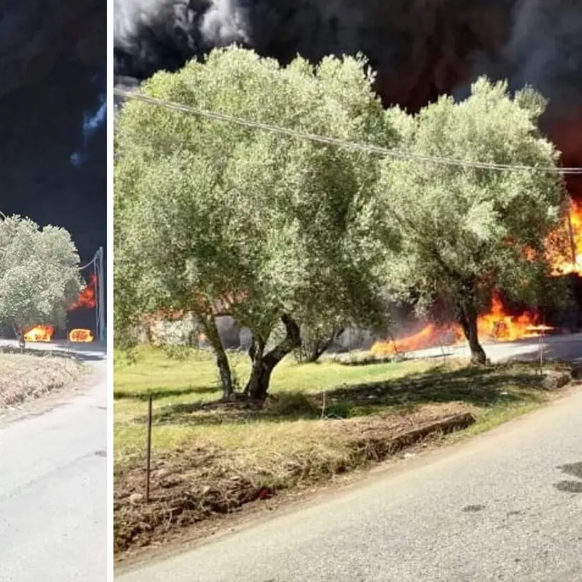 Incendi nel Reggino, fiamme a Ravagnese. A Palmi fuoco nei pressi di un'area stoccaggio rifiuti - VIDEO