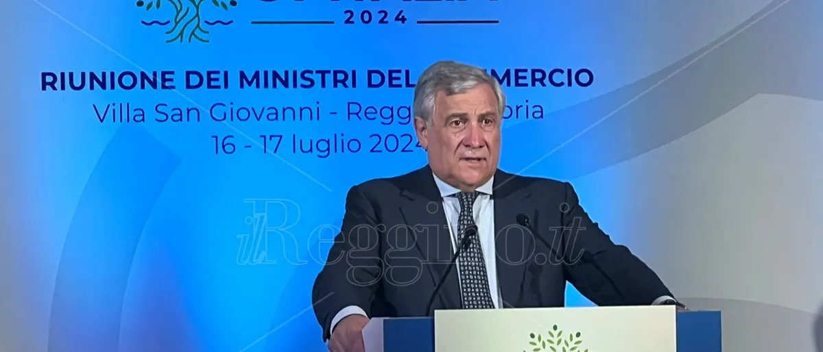 G7 a Villa San Giovanni, Tajani: «Scelta della Calabria non casuale vogliamo puntare su Gioia Tauro»