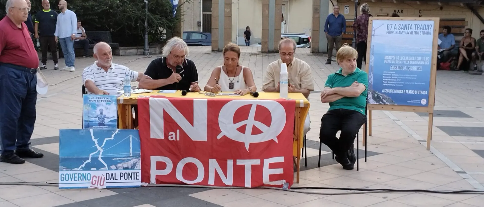 ControG7 a Villa, associazioni e cittadini rispondono ai \"grandi\": «Il Ponte resta una bugia»
