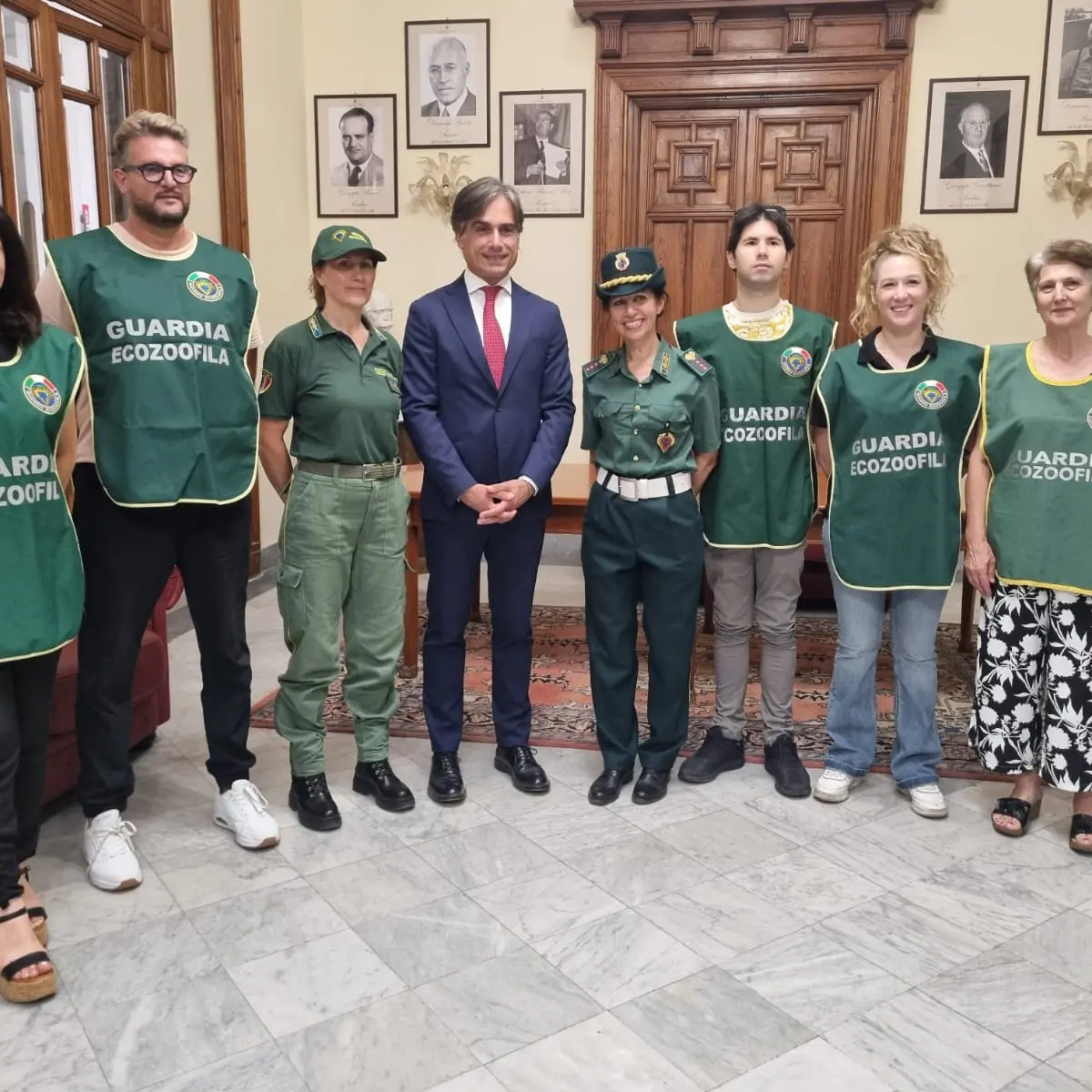 A palazzo San Giorgio hanno giurato sei nuove guardie zoofile