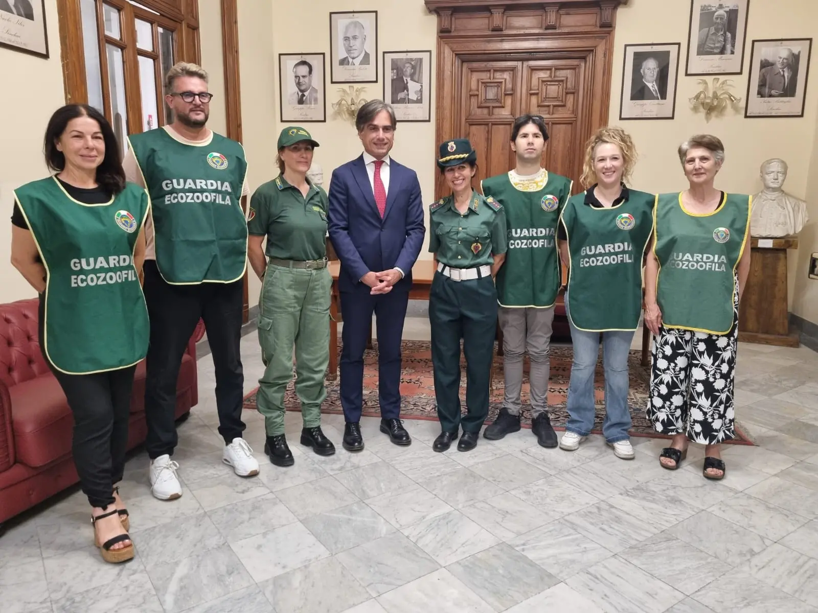 A palazzo San Giorgio hanno giurato sei nuove guardie zoofile