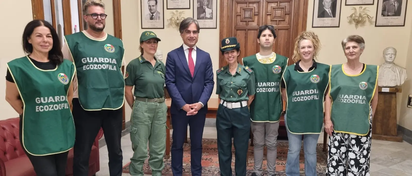 A palazzo San Giorgio hanno giurato sei nuove guardie zoofile