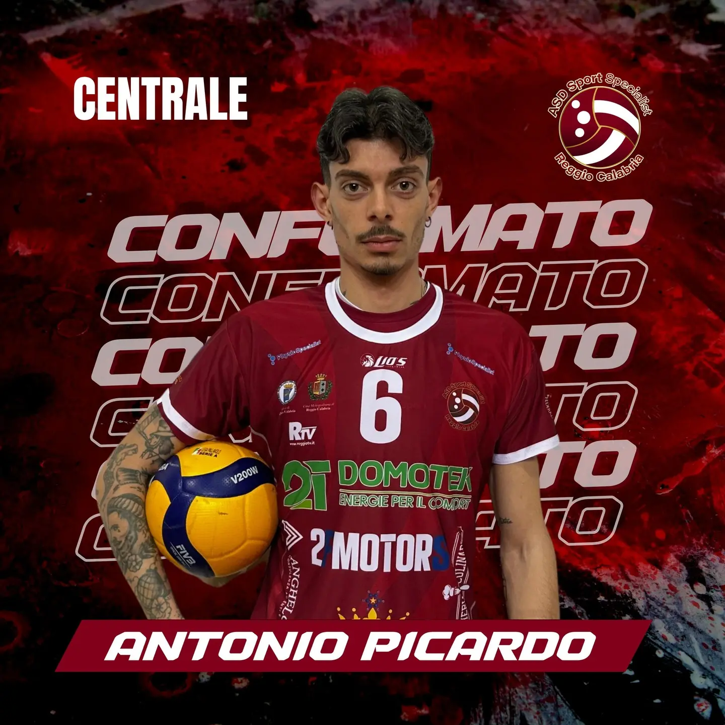 Picardo e Domotek Volley Reggio Calabria si scelgono ancora
