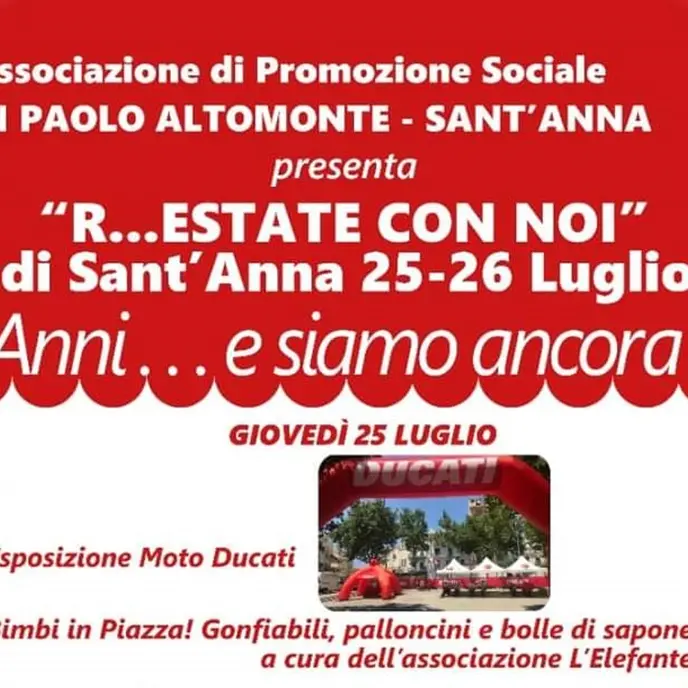 Reggio, si rinnova l'appuntamento con la festa di Sant'Anna