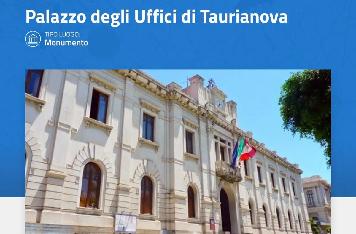 Palazzo San Giorgio di Reggio confuso con il palazzo degli Uffici di Taurianova: la svista del ministero della Cultura