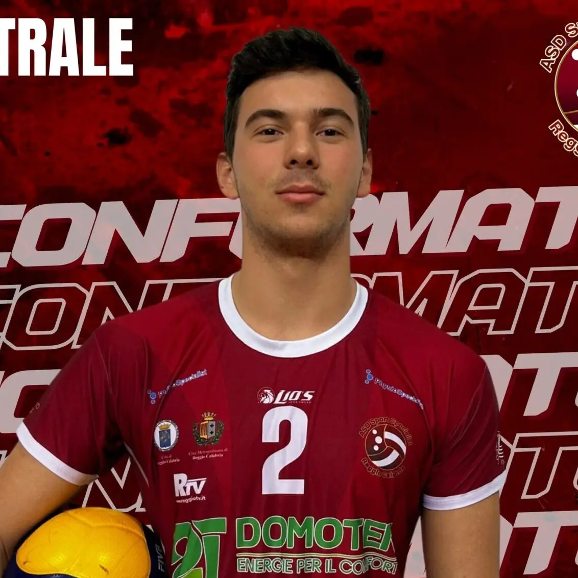La Domotek Volley crede in Fabio Giuliani, il giovanissimo centrale reggino con testa fredda e cuore caldo