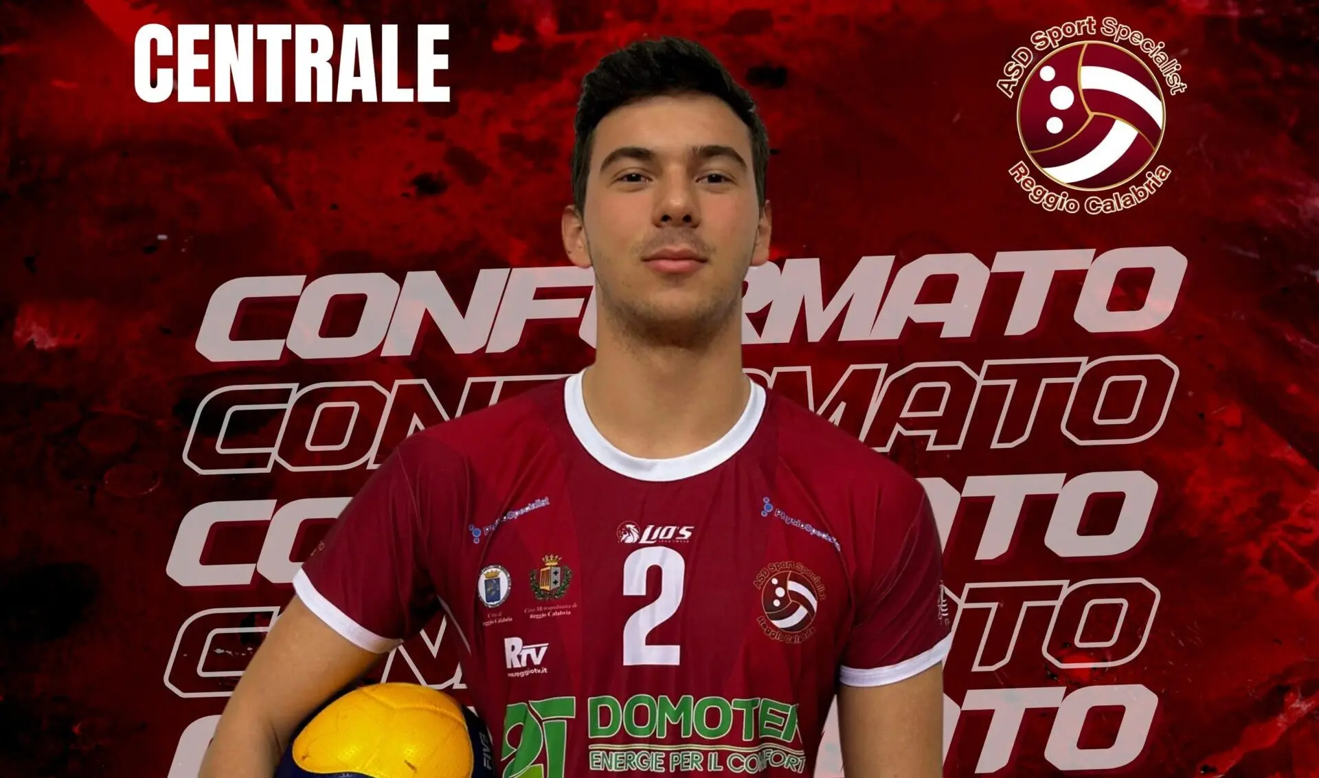 La Domotek Volley crede in Fabio Giuliani, il giovanissimo centrale reggino con testa fredda e cuore caldo