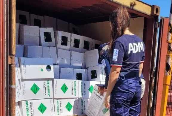 Gioia Tauro, bloccato alla dogana un carico con oltre 40 tonnellate di gas nocivi