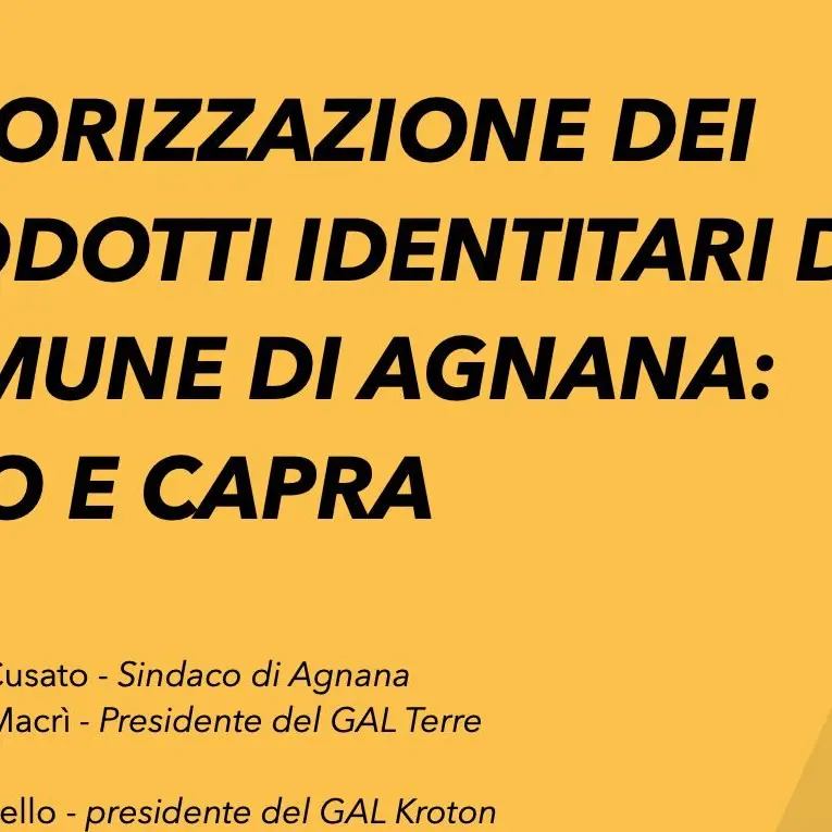 Agnana, il 16 agosto convegno per la valorizzazione dei prodotti identitari del territorio: l’olio e la capra