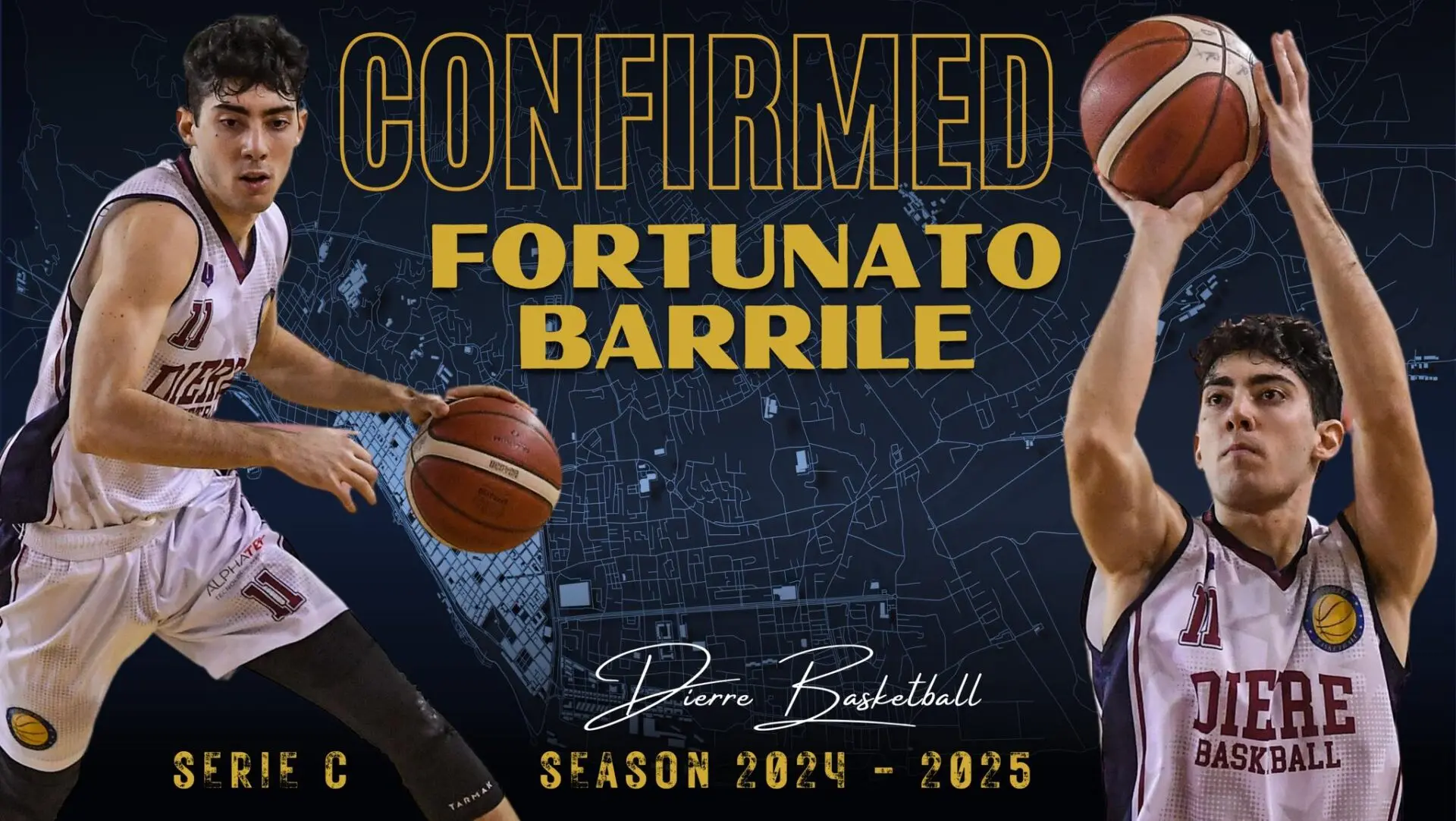 Basket, la Dierre conferma il top player Fortunato Barrile