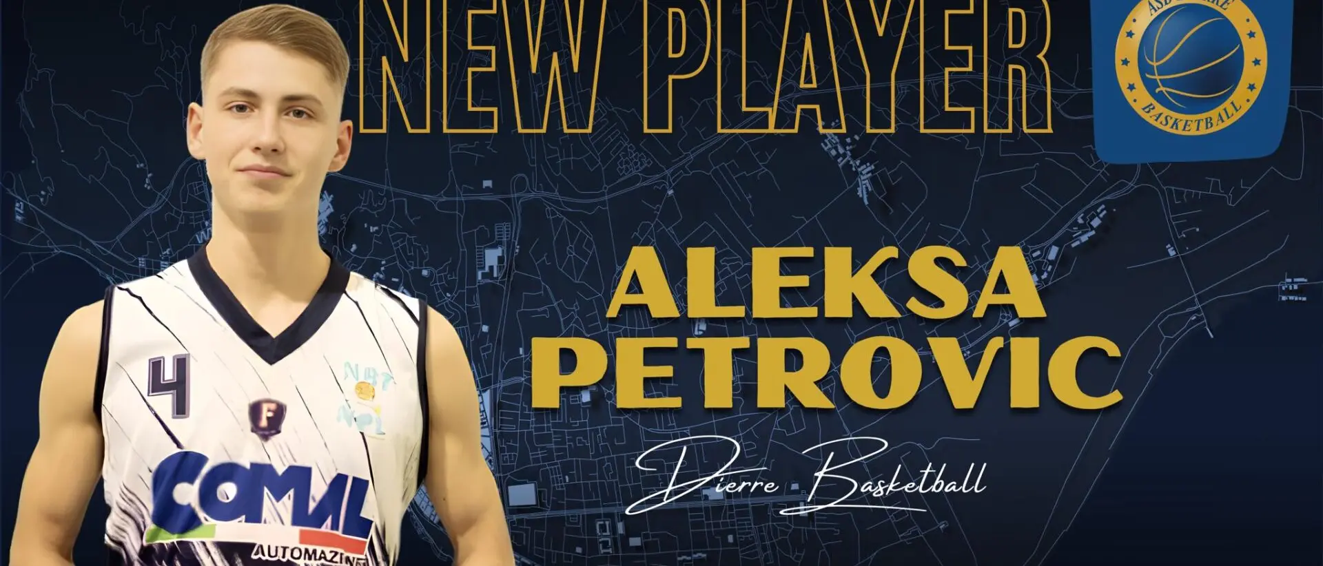 Aleksa Petrovic è un nuovo giocatore della Dierre: ala serba di due metri