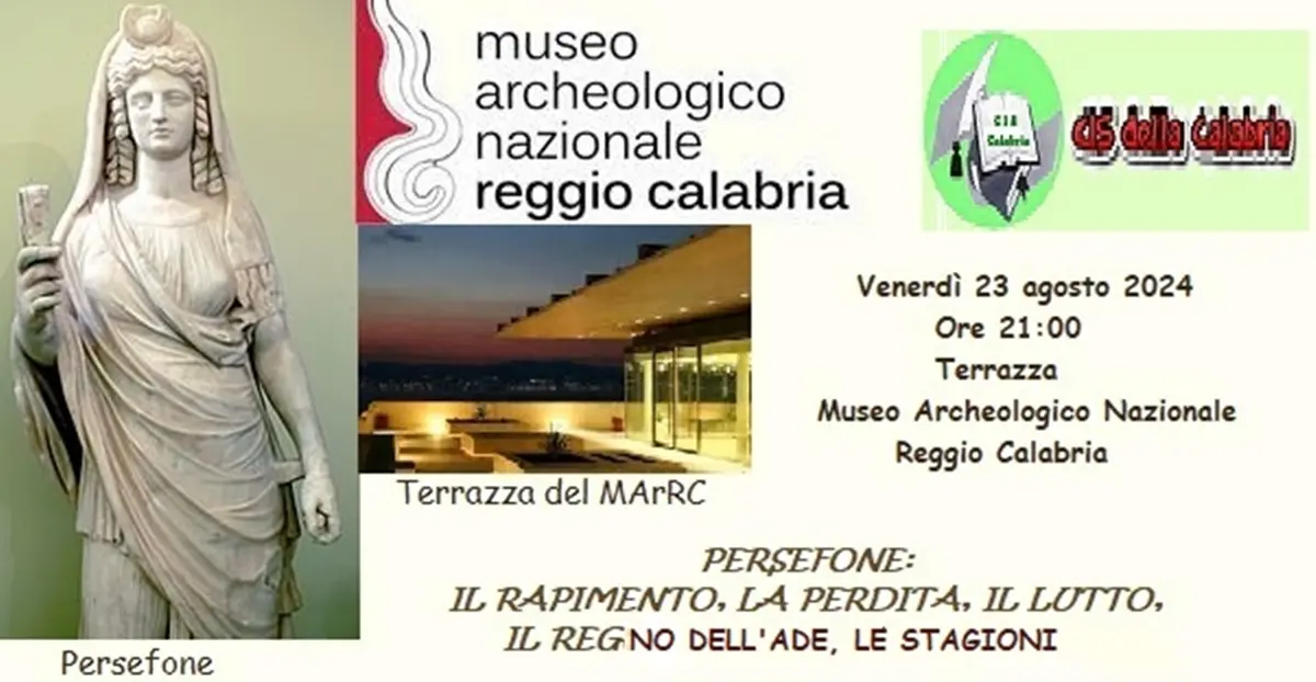 Reggio, domani sulla terrazza del museo rivivrà il mito di Persefone
