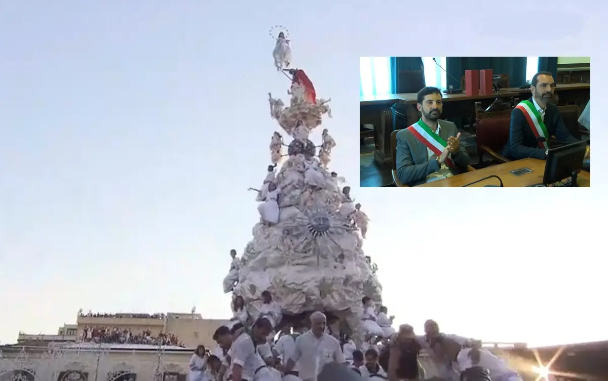 La Varia di Palmi e la Vara di Messina unite dalla devozione alla Madonna della Sacra Lettera: sottoscritto il gemellaggio tra i due Comuni