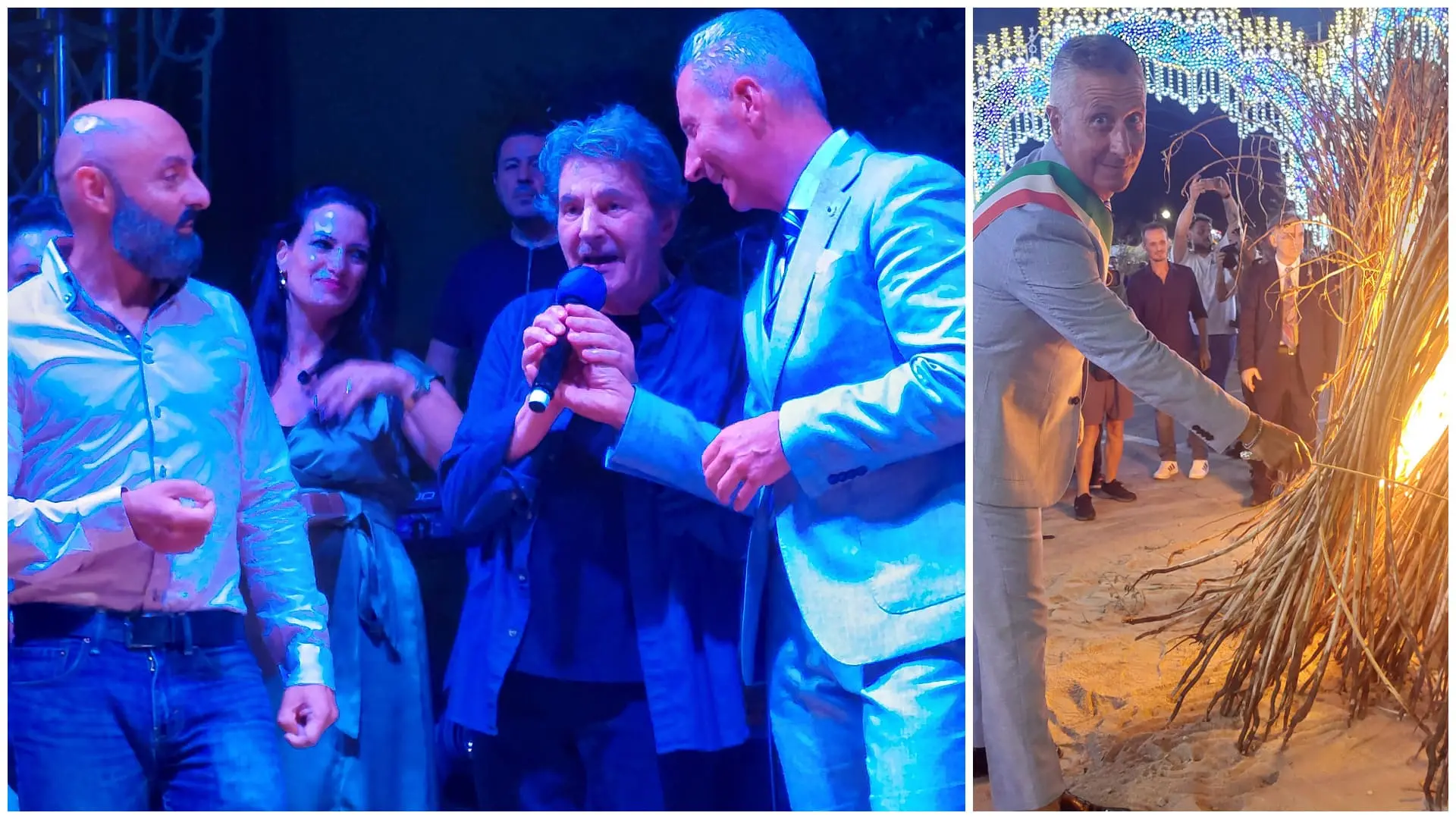 Taurianova rivive \"U 'Mbitu\" e canta con Fausto Leali
