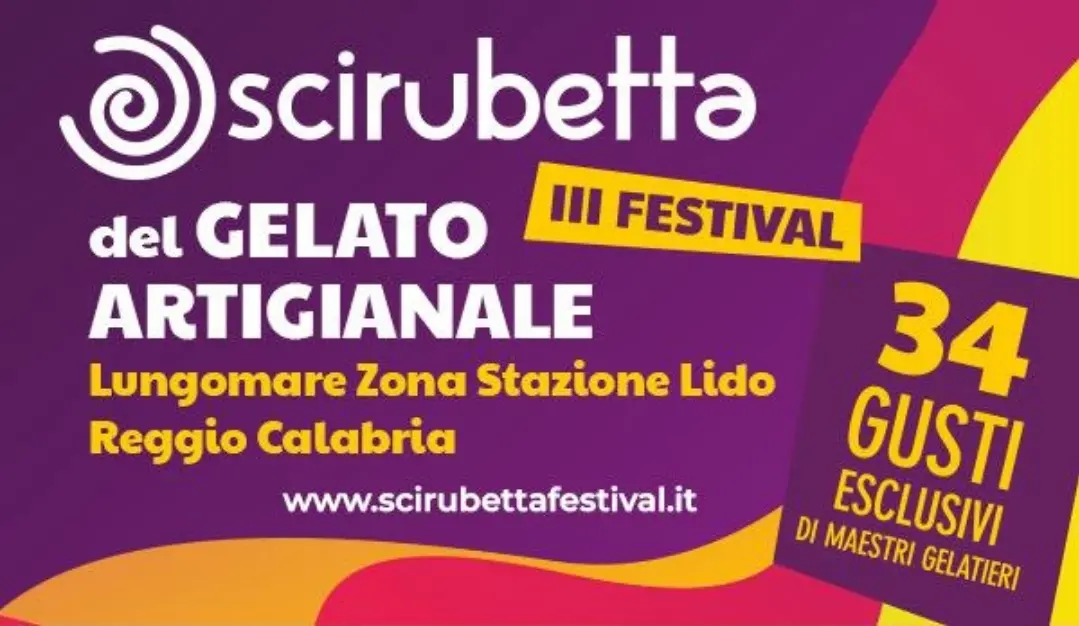 Il Festival del Gelato Artigianale 'Scirubetta' torna a Reggio Calabria dal 14 al 17 settembre
