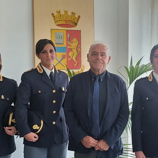 Reggio, il questore La Rosa accoglie tre neo commissari della Polizia di Stato
