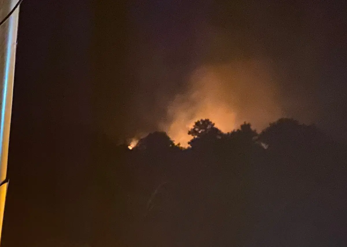 Aspromonte, vasto incendio sulla montagna di Polsi: in azione due canadair