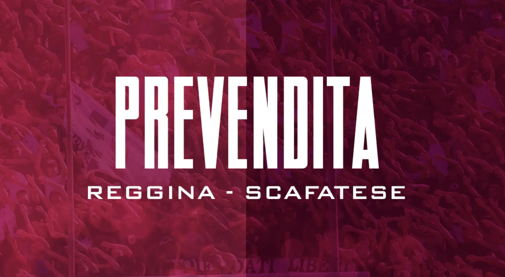 Reggina-Scafatese, al via la prevendita