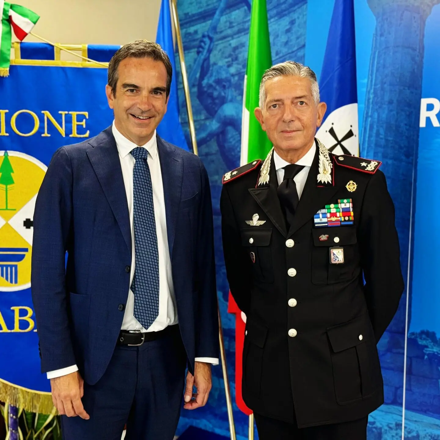 Occhiuto incontra Sciuto: «Avanti con alleanza Regione-Arma per il bene della Calabria»