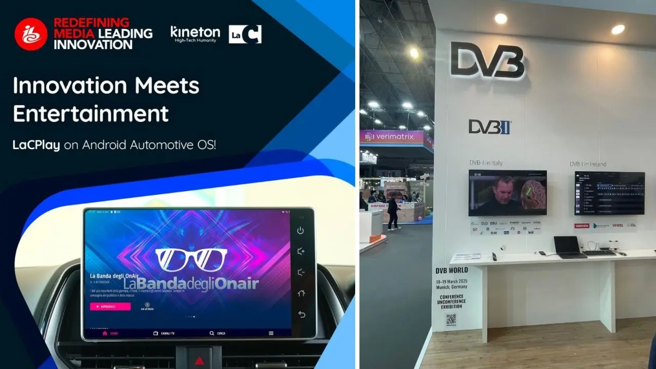 LaC e Kineton all’IBC di Amsterdam per il lancio della versione Android Automotive OS di LaC Play