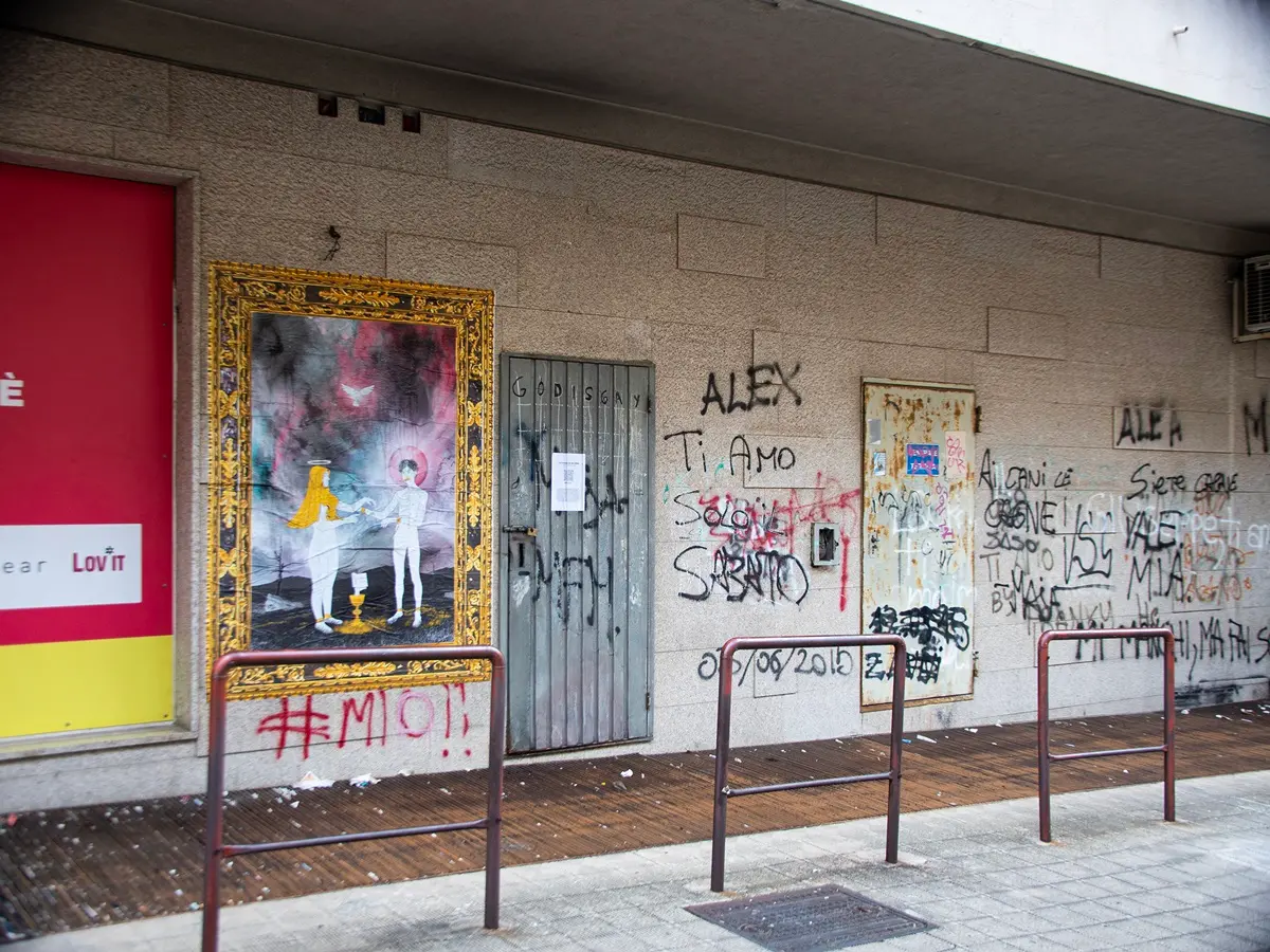 A Reggio la Consolazione dell'Afflitto, Lbs presenta la sua nuova opera di street art