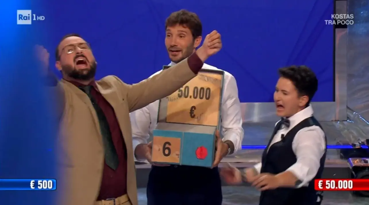 Da Reggio ad Affari Tuoi, Tony Verna conquista il pubblico e vince 50 mila euro