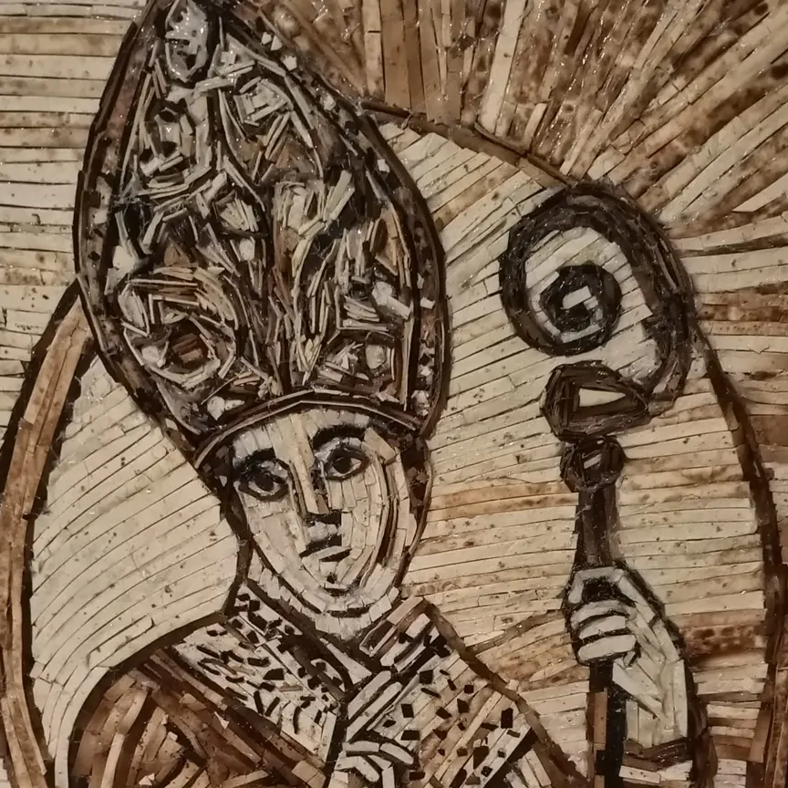 Reggio, il mosaico di Giorgio Riggio per San Gennaro arriva a Londra