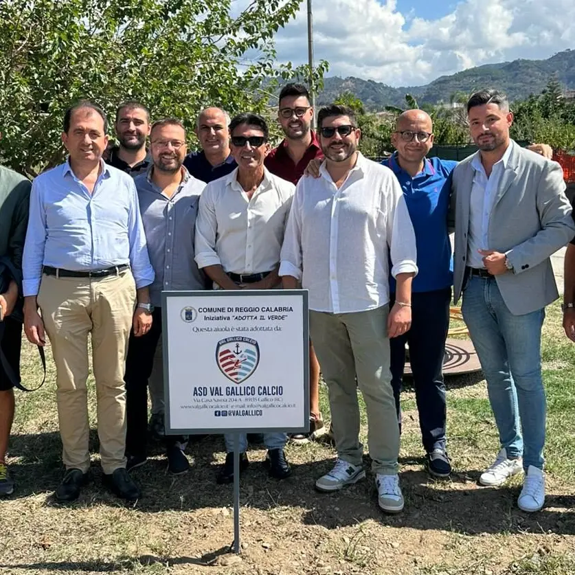 Val Gallico Calcio adotta un'area verde in città