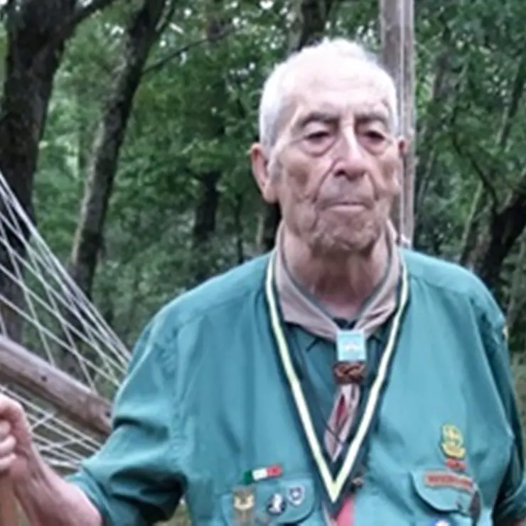 Reggio, scout in lutto per la morte di Oreste Serini noto come Giraffa Bianca