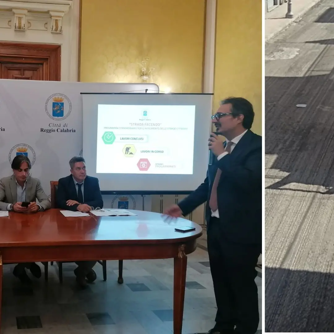 Reggio, dal Comune un investimento da 20 milioni sulle strade. Falcomatà: «Un segnale di attenzione, e non finisce qui…»
